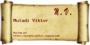 Muladi Viktor névjegykártya